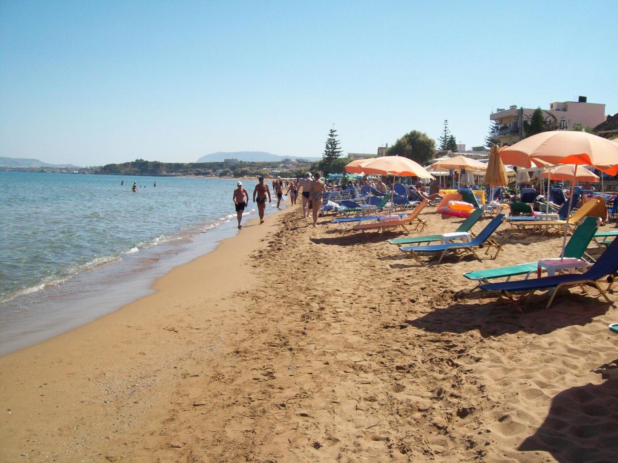 Kato Stalos Beach Exterior foto